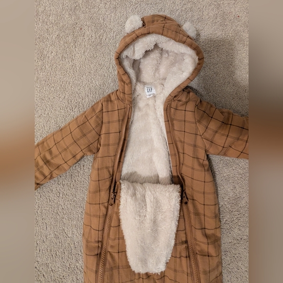 GAP Baby Sherpa Bear One-Piece Outerwear 12-18M - Picture 4 of 7